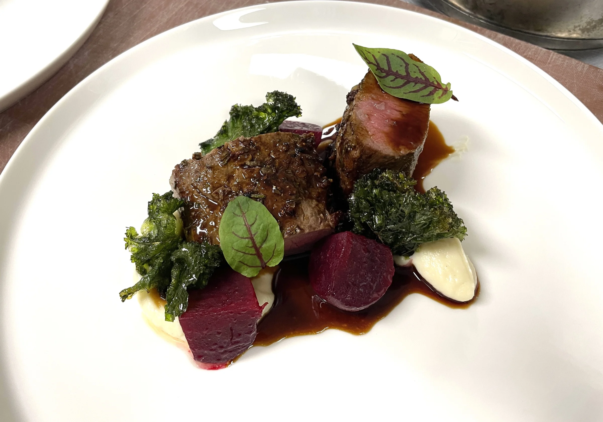Venison, parsnip, beetroots by Sicily Chef
